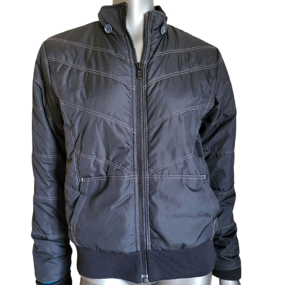 B11. Rip Curl Women's Black Quilted Jacket - Size L